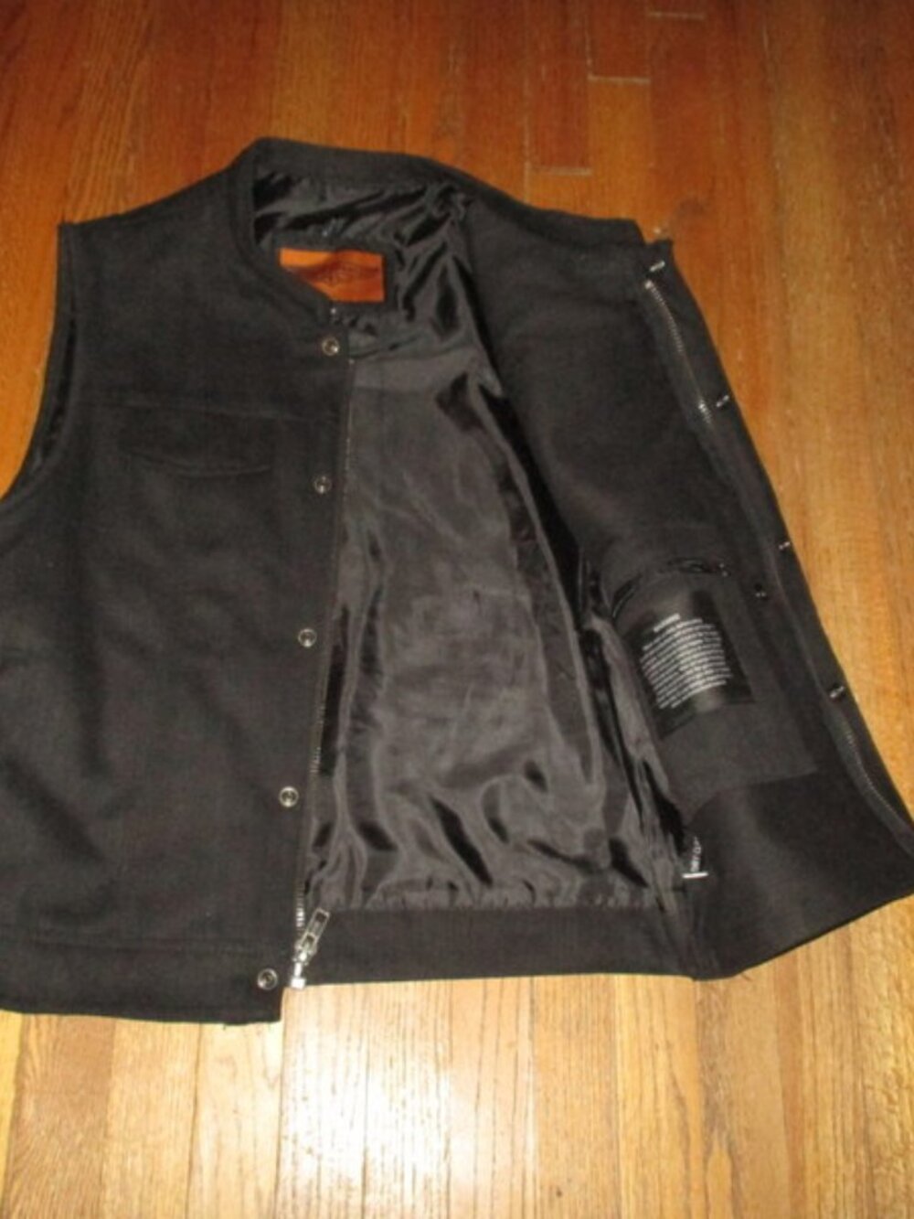 DREAM APPAREL Gun Conceal Heavy Denim Vest Sz 46 NWOT